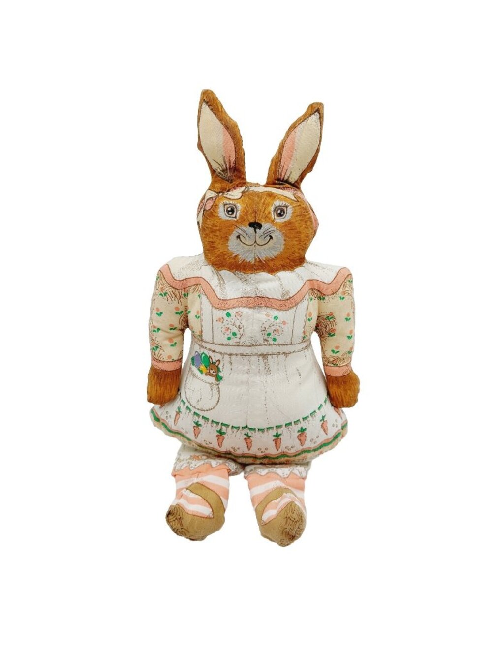 Heartline Mrs McBunny Plush Stuffed Animal 9" Bunny Rabbit 1985 Easter